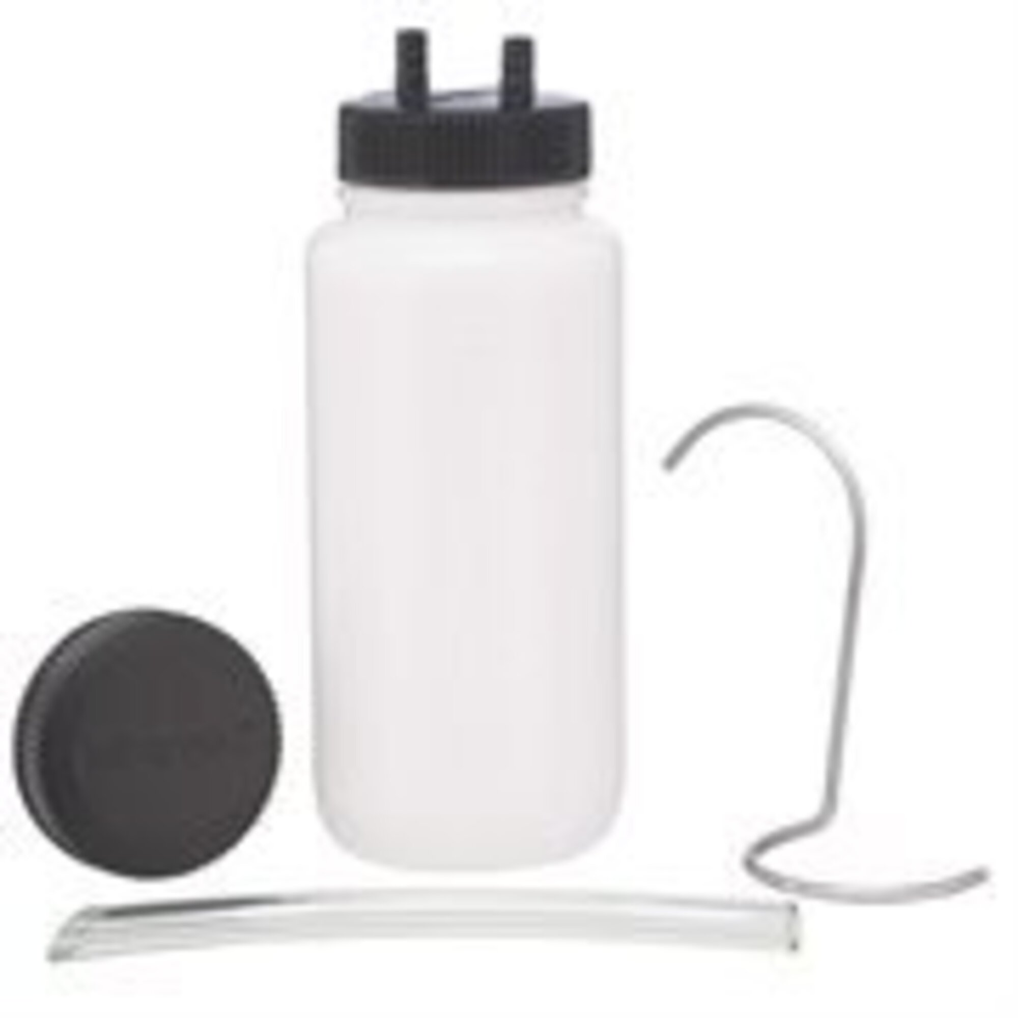 Mityvac Fluid Evacuating and Dispensing Reservoir Kit — 16oz Capacity, 1/4in. ID x 6in. Pick-Up Tube, Removable Hanging Hook, Model# MVA6005